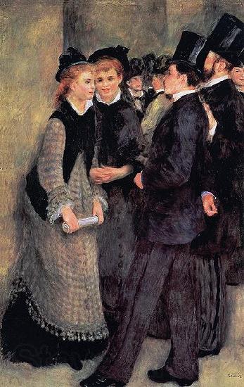 Pierre-Auguste Renoir La sortie de Conservatorie Norge oil painting art